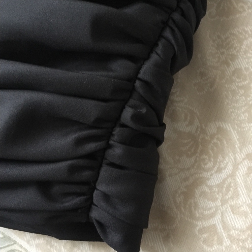 PLEATED  STRAPLESS COCKTAIL DRESS - Picture 7 of 13
